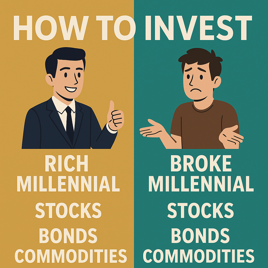 How to invest like a rich millennial instead of a broke one.