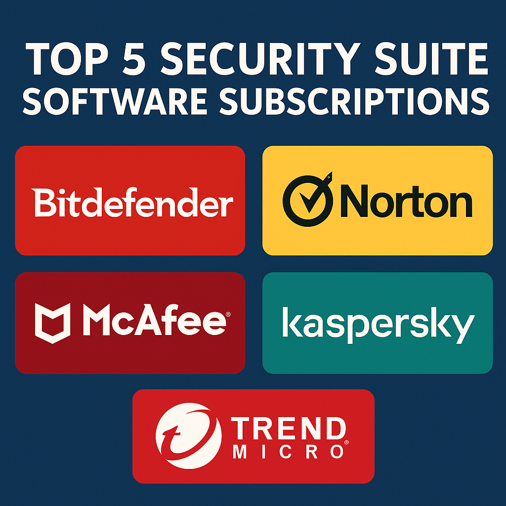 Top 5 Security Suite Software Subscriptions to Protect Your Digital Life