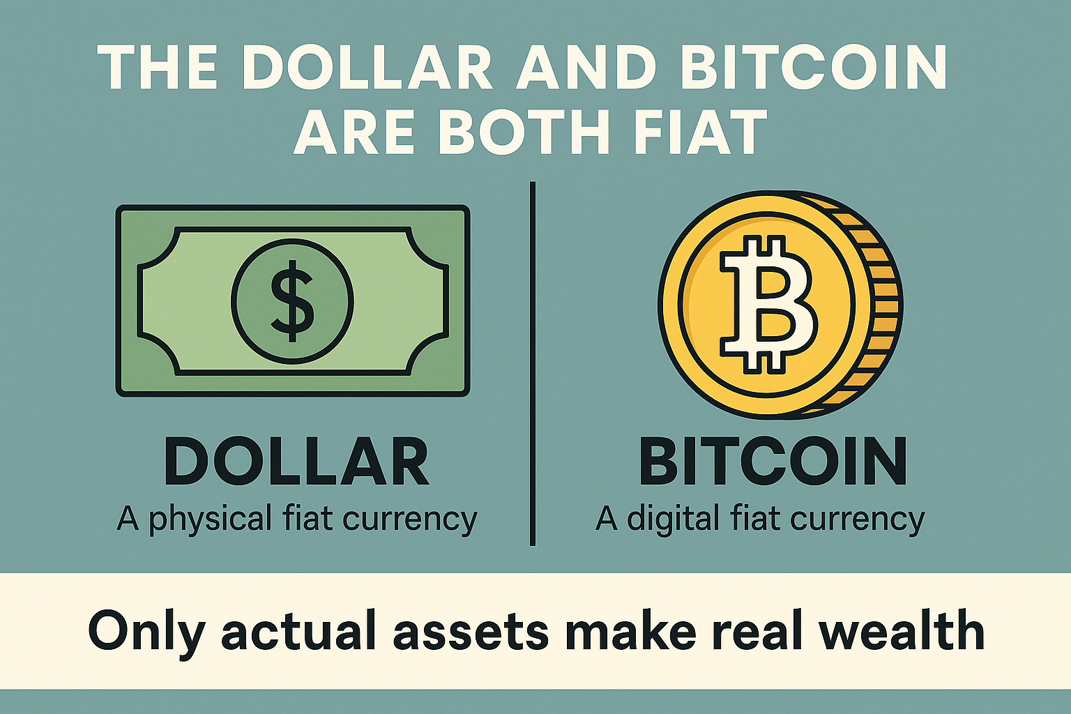 The Dollar and Bitcoin Are Both Fiat: Why Real Assets Matter