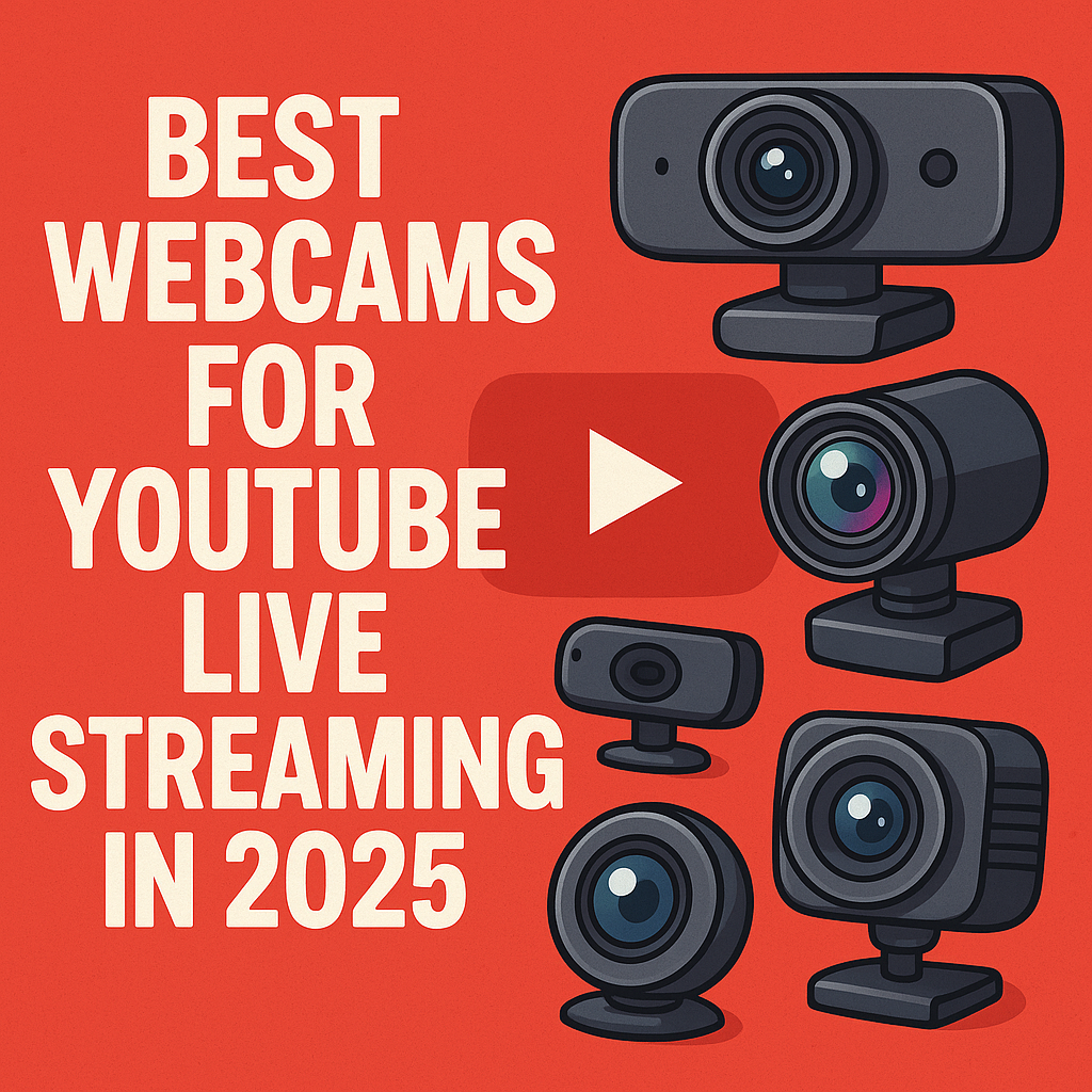 A series of webcams all in one photo.